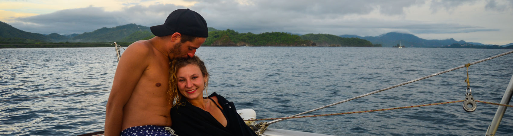 People enjoying a unique day at sea, wedding celebrations and private parties on a catamaran