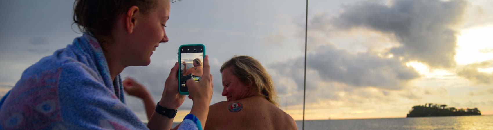 Happy trips on a catamaran