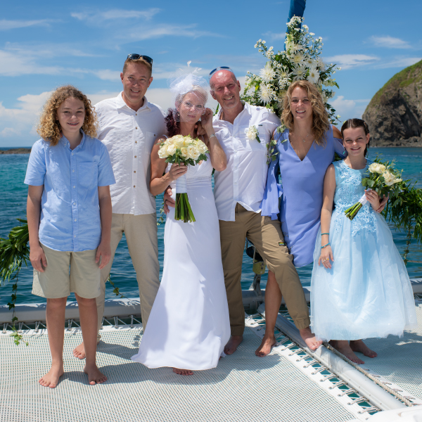 private events in catamaran, departing from plata flamingo Costa Rica.